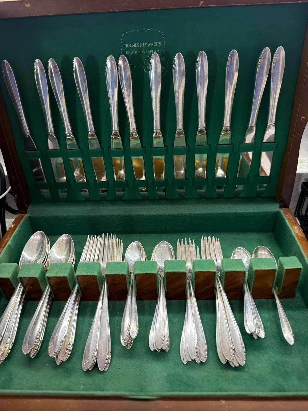 Heirloom Oneida Lasting Spring Sterling silver  68 pc flatware set for 12
